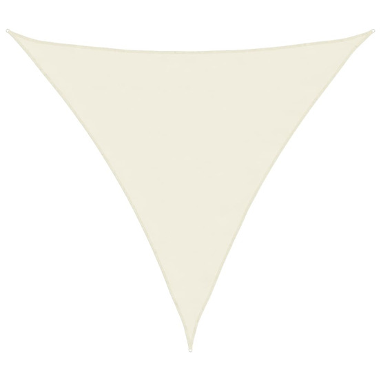 Voile de parasol tissu oxford triangulaire 4,5x4,5x4,5 m crème