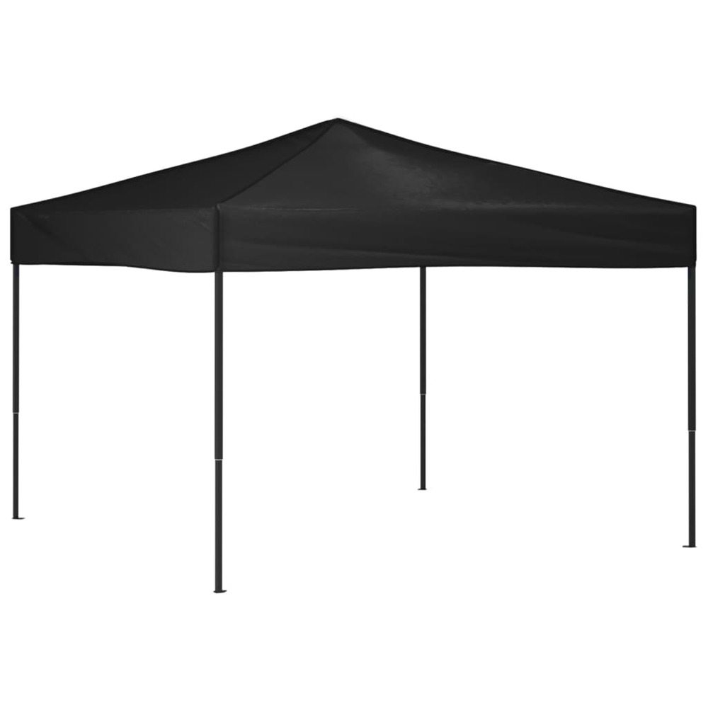 Tente de réception pliable noir 3x3 m