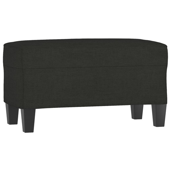 Banc noir 70x35x41 cm tissu