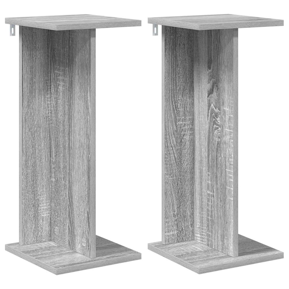 Support de plante 2 pièces sonoma gris 25 x 25,5 x 60,5 cm