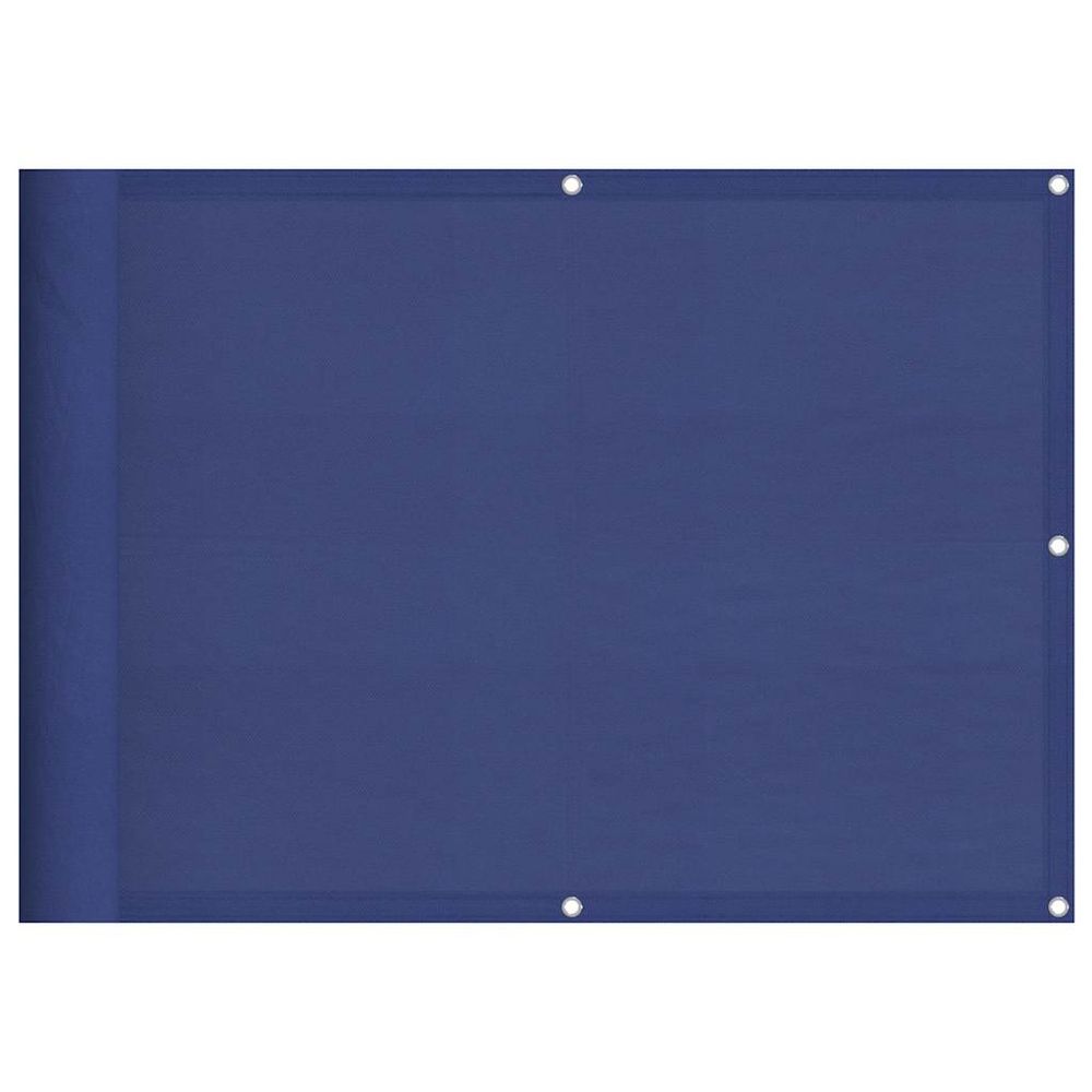 Écran de balcon bleu 75x800 cm 100% polyester oxford