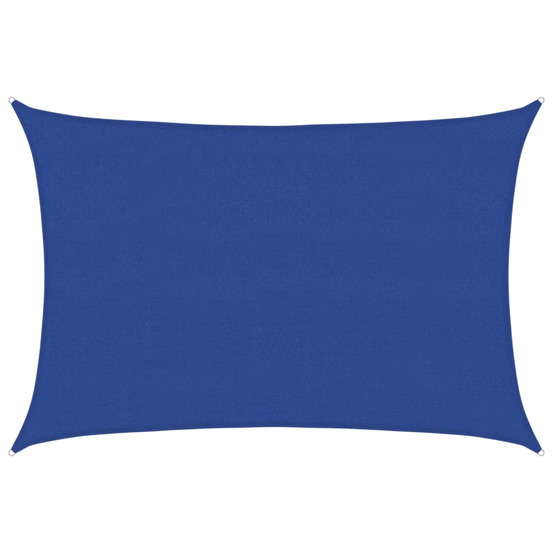 Voile d'ombrage 160 g/m² rectangulaire bleu 4x6 m pehd