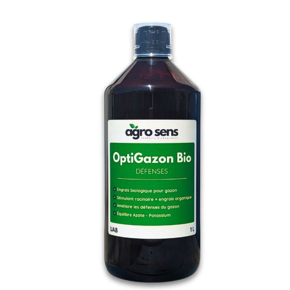 Optigazon : défenses - engrais liquide pour gazon - 1 litre