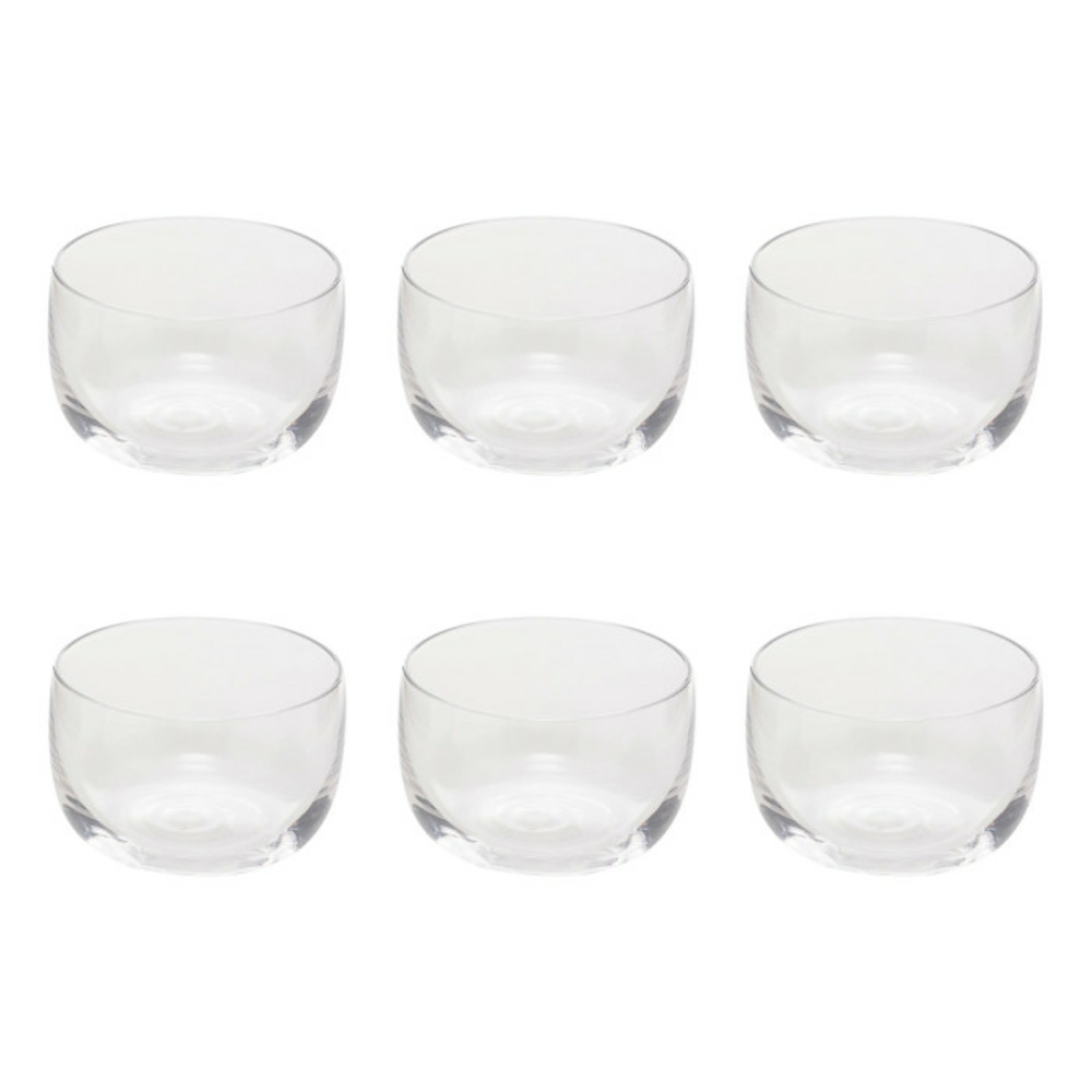 Lot de 6 coupelles en verre 