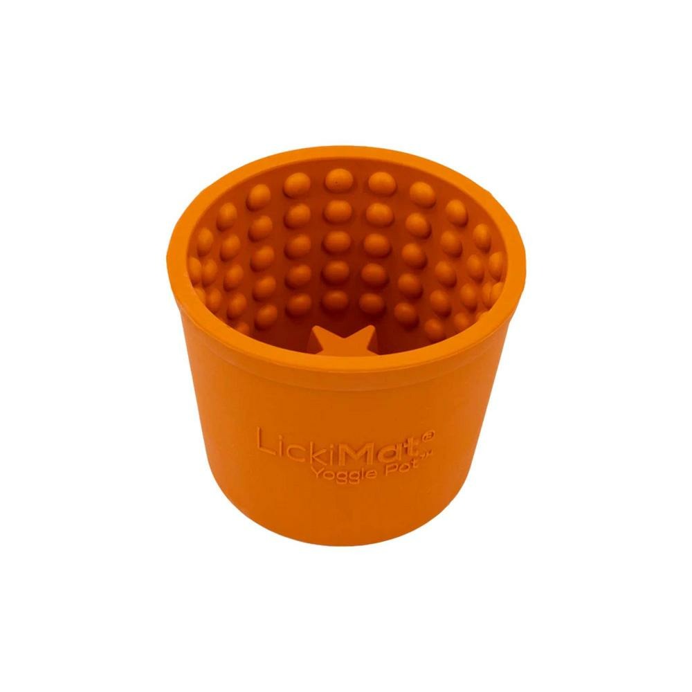 Yoggie pot - jouet à remplir pour chiens orange