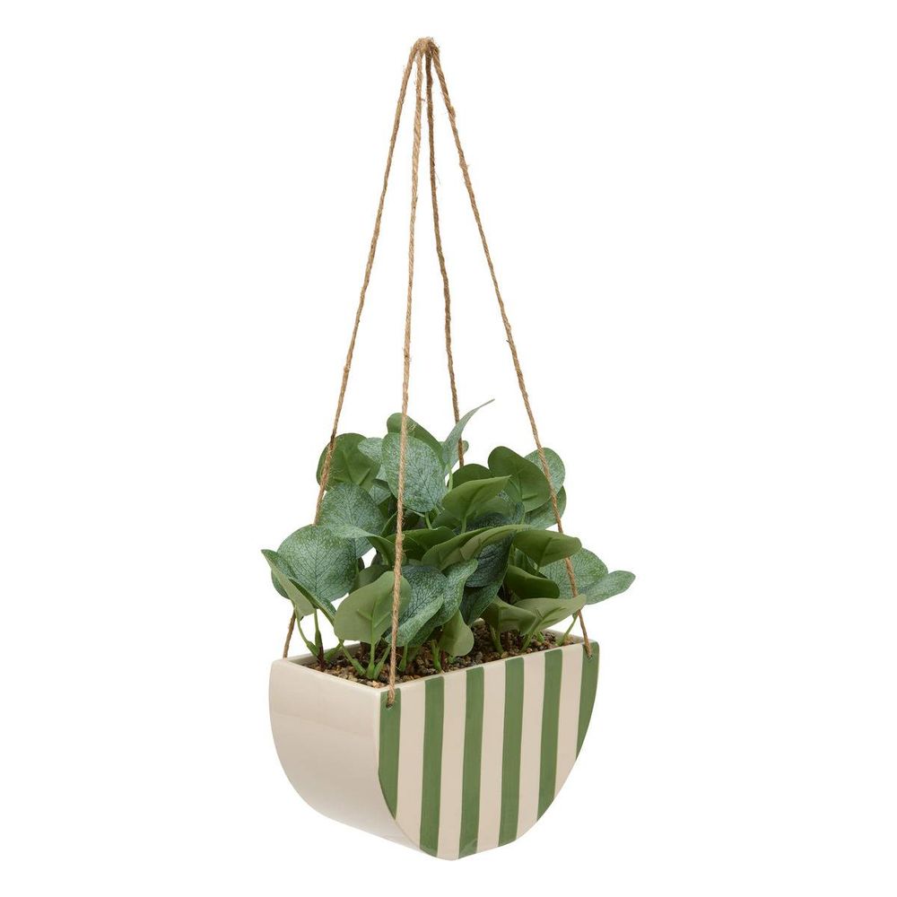 Plante artificelle suspendue cheri 21x10cm