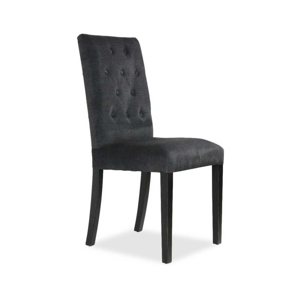 Lot de 2 chaises albane bois noir - les étoffes interior's