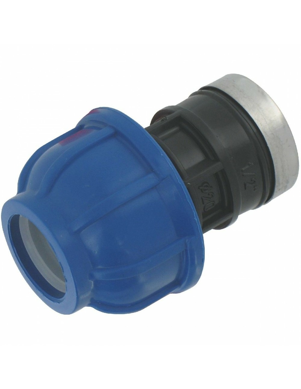 Raccord droit pour tuyau polyéthylène femelle 20mm 15x21