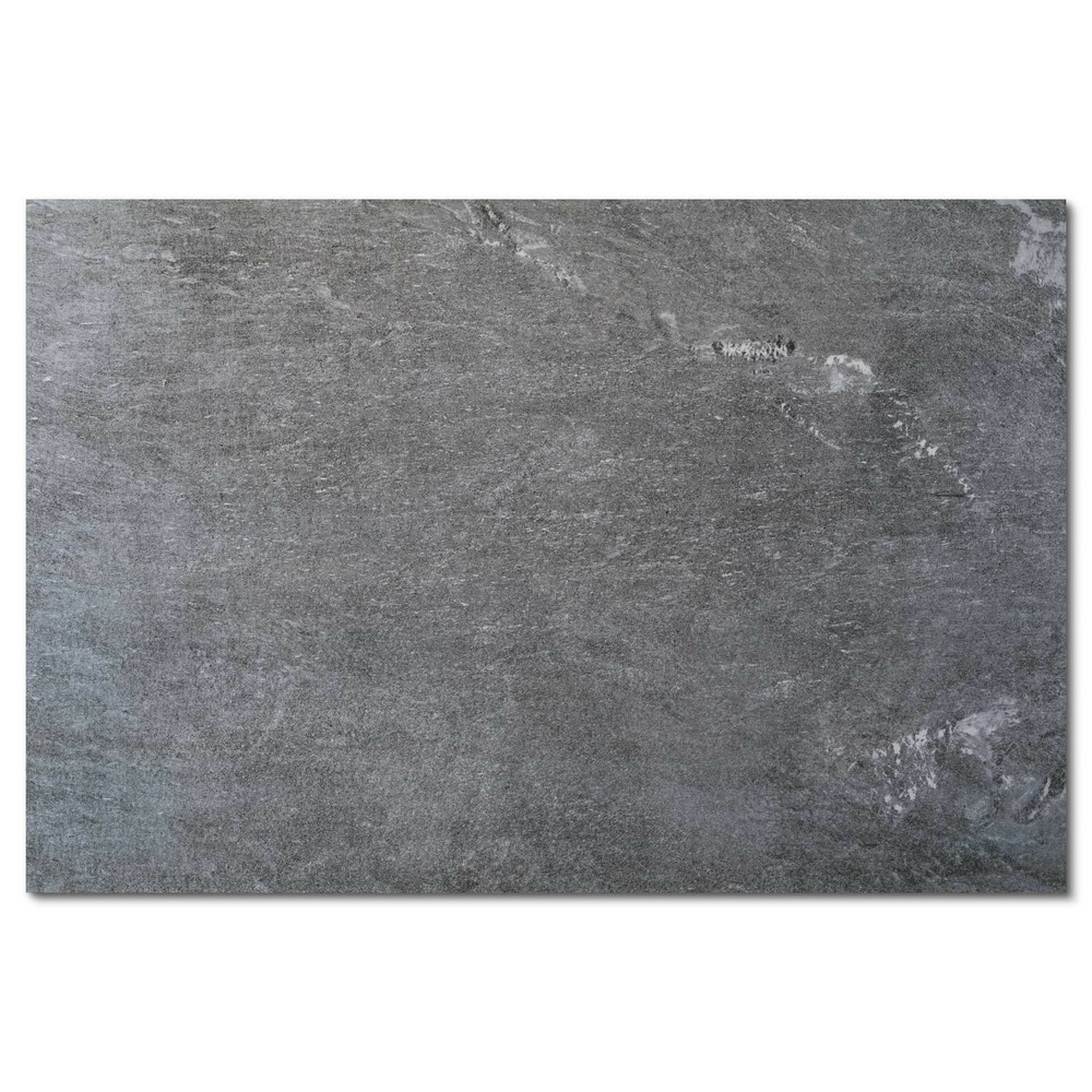 Carrelage effet pierre quartzite grise 90x60x2 cm pietra - sol extérieur (vendu par 0,54 m² soit 1 dalle) - ro'ma carrelage