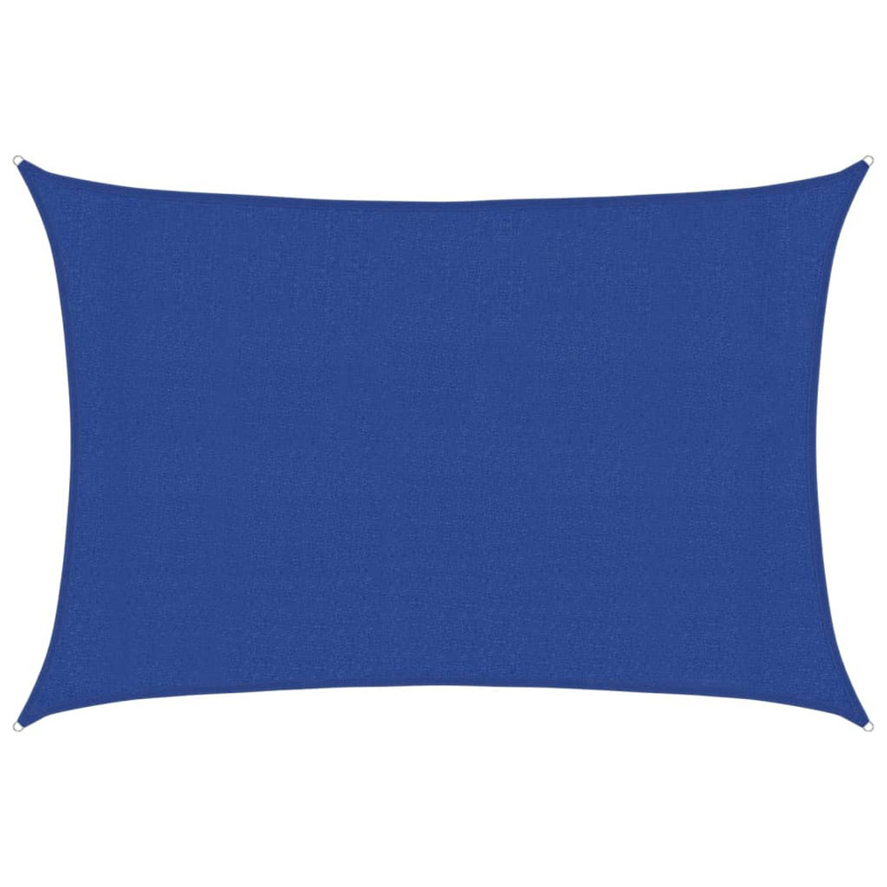 Voile d'ombrage 160 g/m² rectangulaire bleu 3x5 m pehd