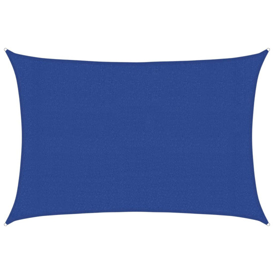 Voile d'ombrage 160 g/m² rectangulaire bleu 3x5 m pehd