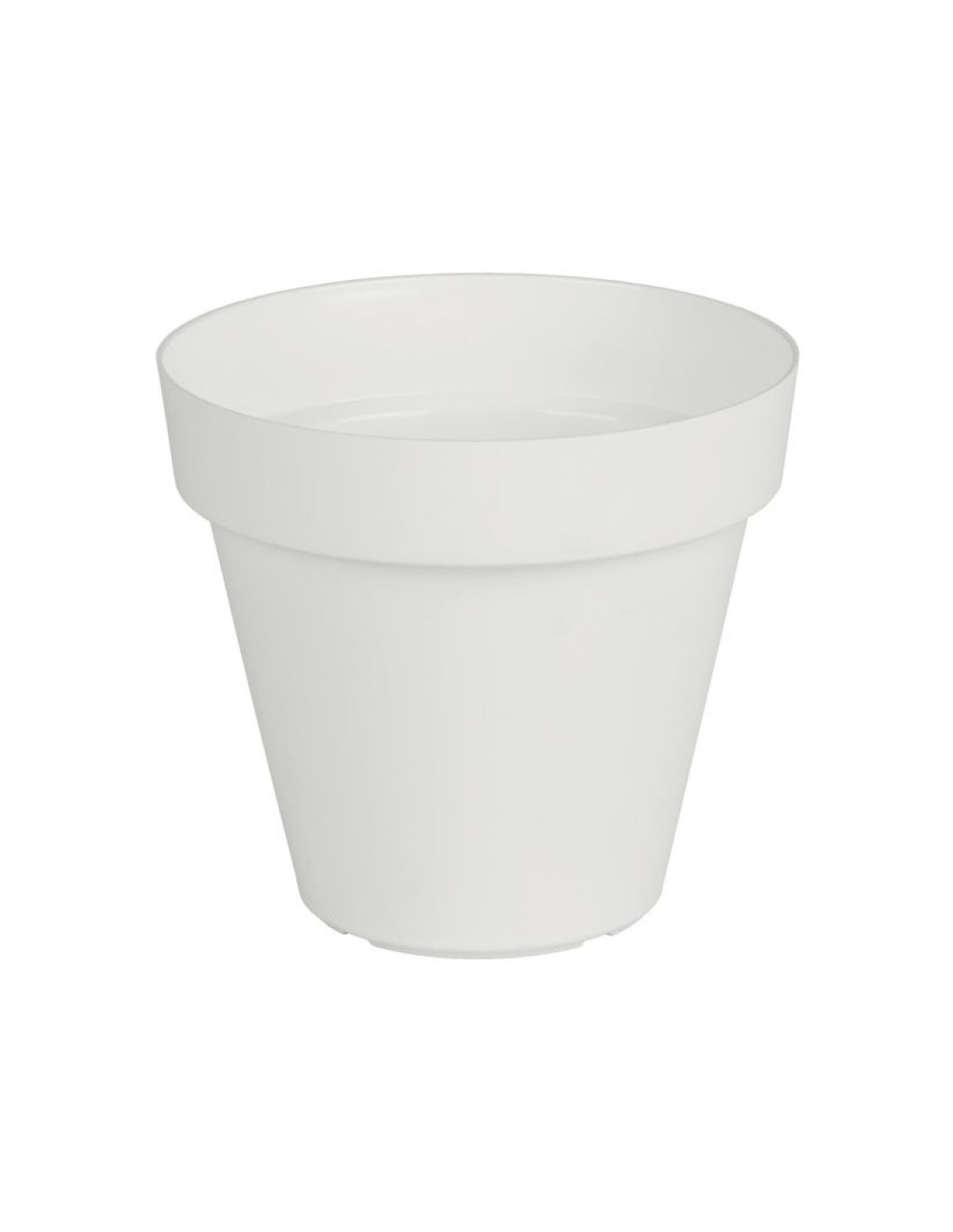 Pot de fleur rond capri diamêtre 20 cm blanc - eda