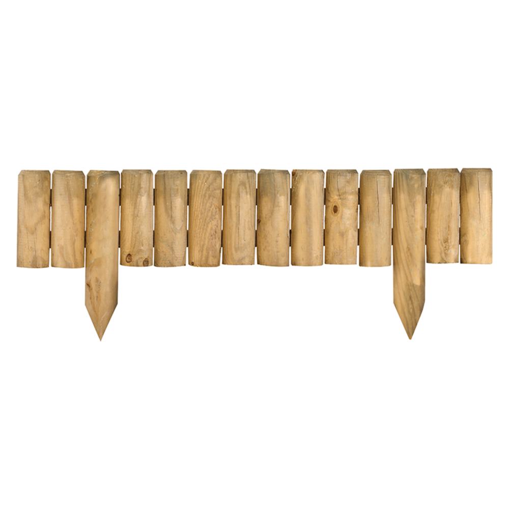 Bordure en bois quebec - l106,5 x l5 x h35/20 cm