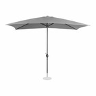 Grand parasol de jardin rectangulaire 200 x 300 cm gris foncé