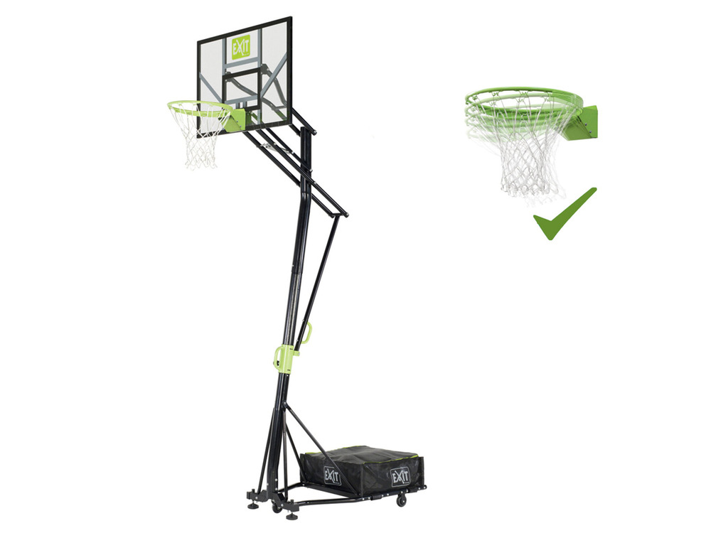 Panier de basket mobile à roulettes avec cercle dunk galaxy