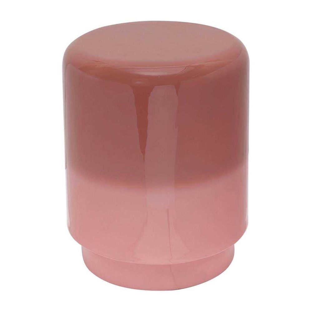 Tabouret en métal bicolore borrar rose