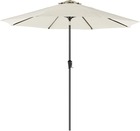 Parasol de jardin ombrelle protection toile polyester octogonale inclinable manivelle balcon terrasse piscine plage sans socl
