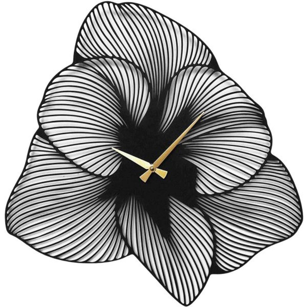 Horloge en métal azalée 70 cm