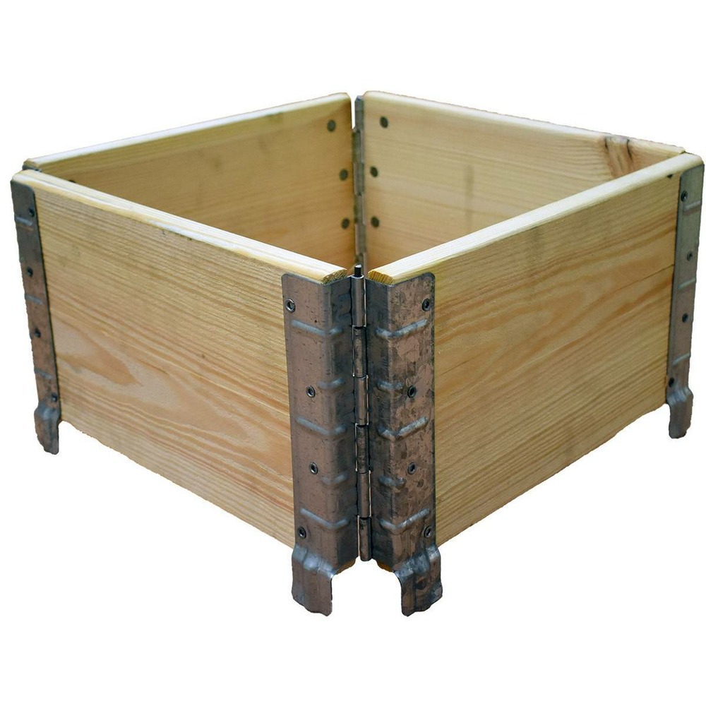 Carré potager en bois naturel 400x400mm