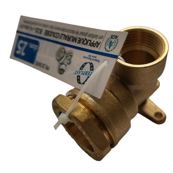 Applique laiton compression - 25 mm -3/4 pouces