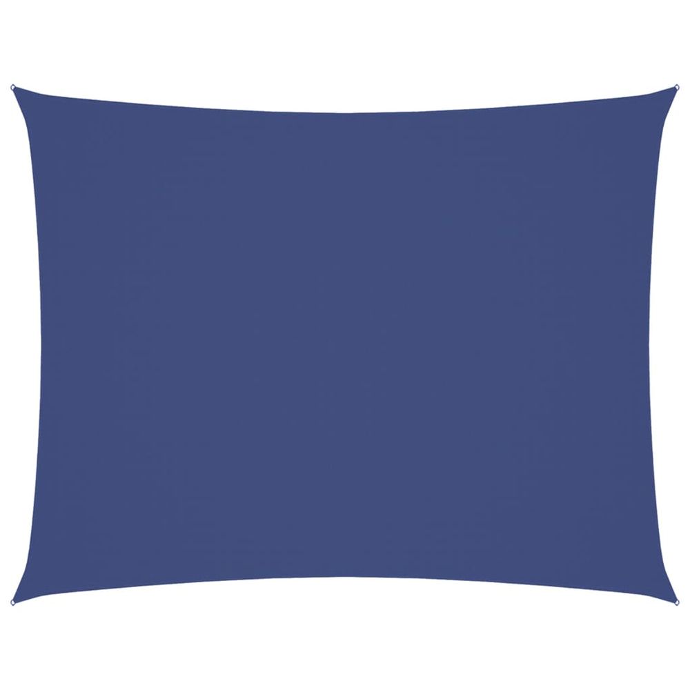 Voile de parasol tissu oxford rectangulaire 3x4 m bleu