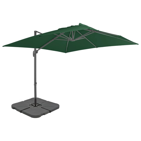 Parasol avec base portable Vert