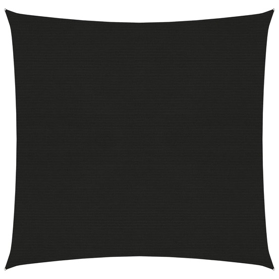 Voile toile d'ombrage parasol 160 g/m² pehd 3 x 3 m noir