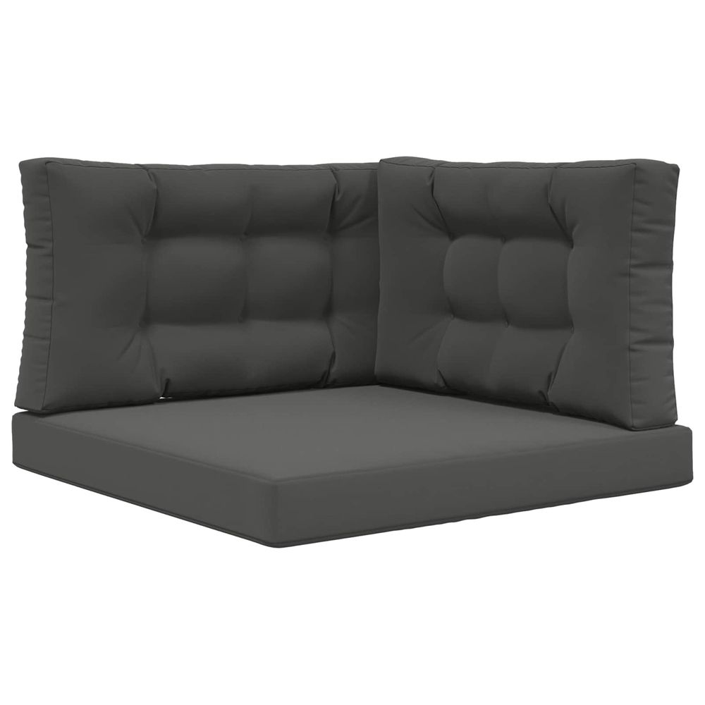 Coussin de canapé d'extérieur polyester anthracite 80 x 80 cm