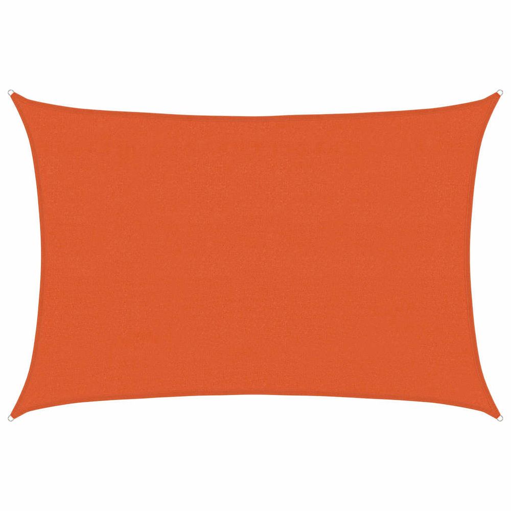 Voile d'ombrage 160 g/m² rectangulaire orange 4x5 m pehd