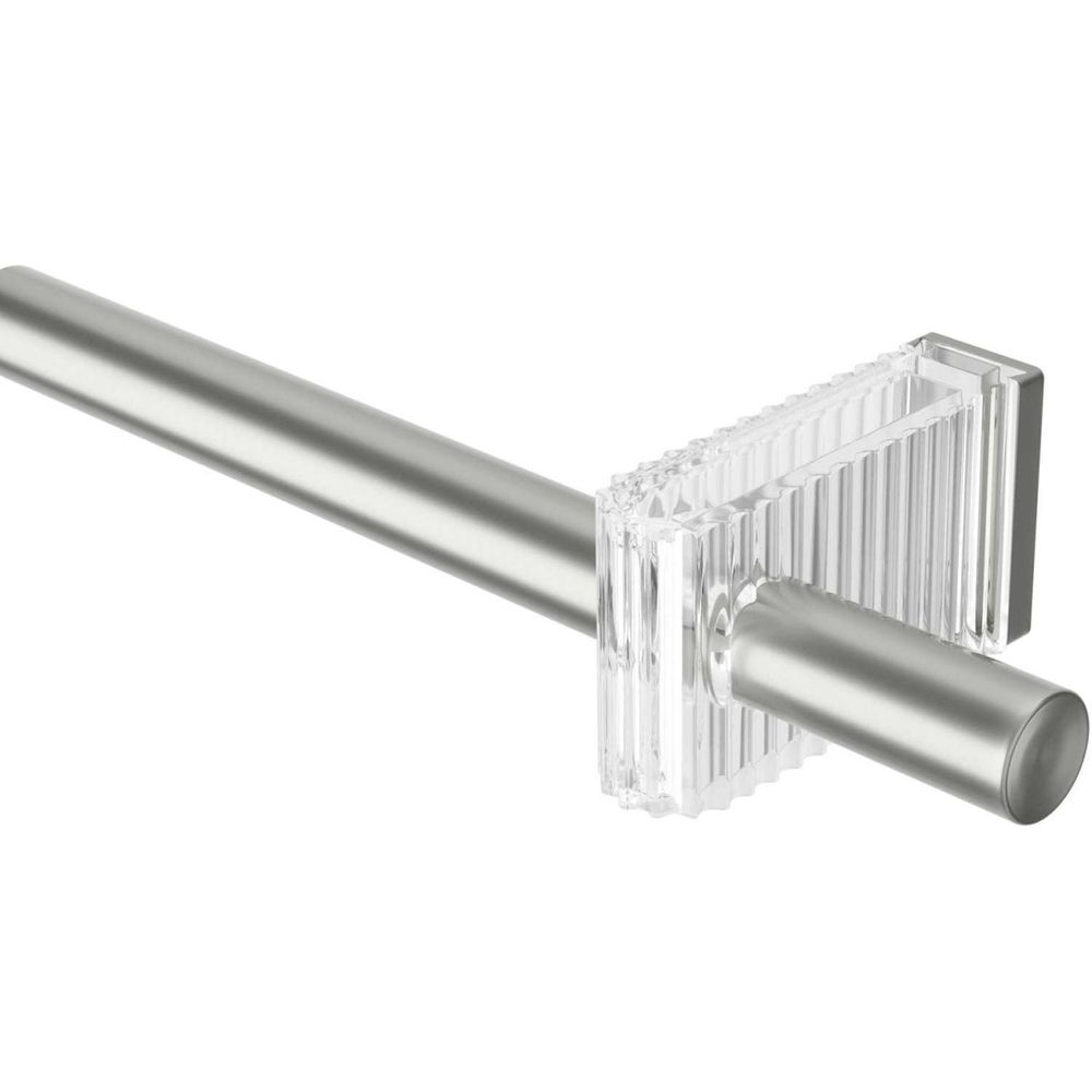 Tringle à rideaux extensible en acier flute