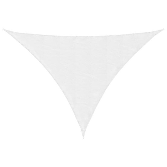 Voile de parasol tissu oxford triangulaire 4x5x6,4 m blanc