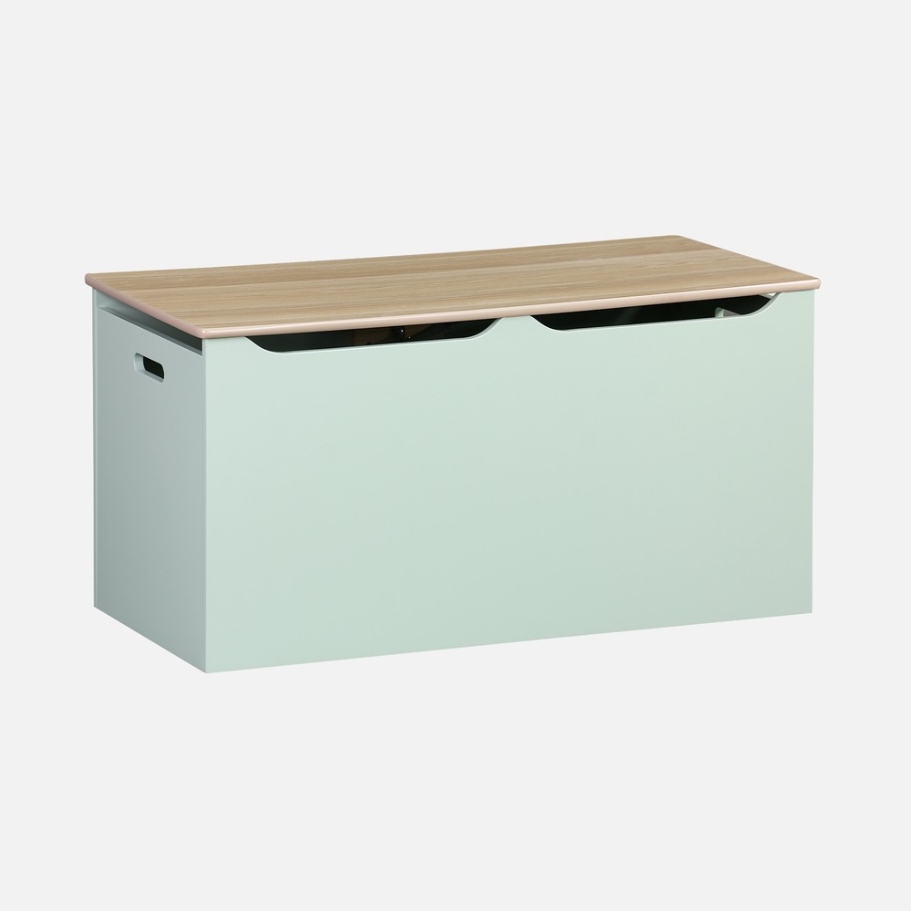 Coffre à jouets - tobias - , 80x40 cm, couvercle rabattable, poignées latérales