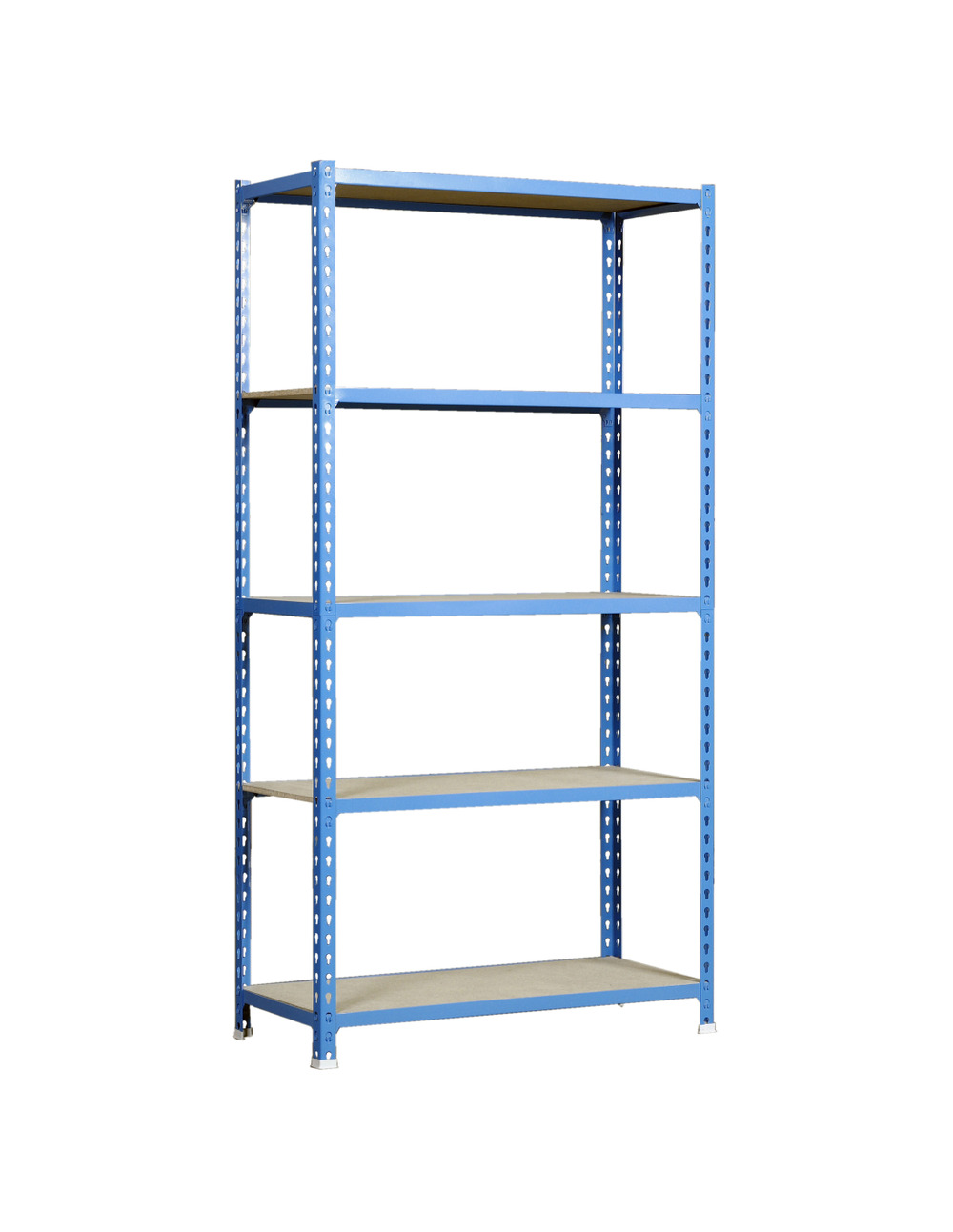 Etagère légère sans vis maderclick plus 5/300 bleu/bois bleu/bois 2000x1000x300 - simonrack