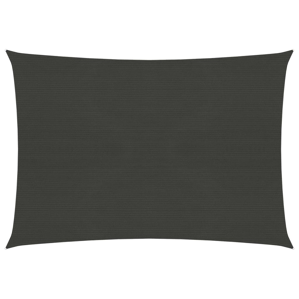 Voile d'ombrage 160 g/m² 5 x 6 m pehd anthracite