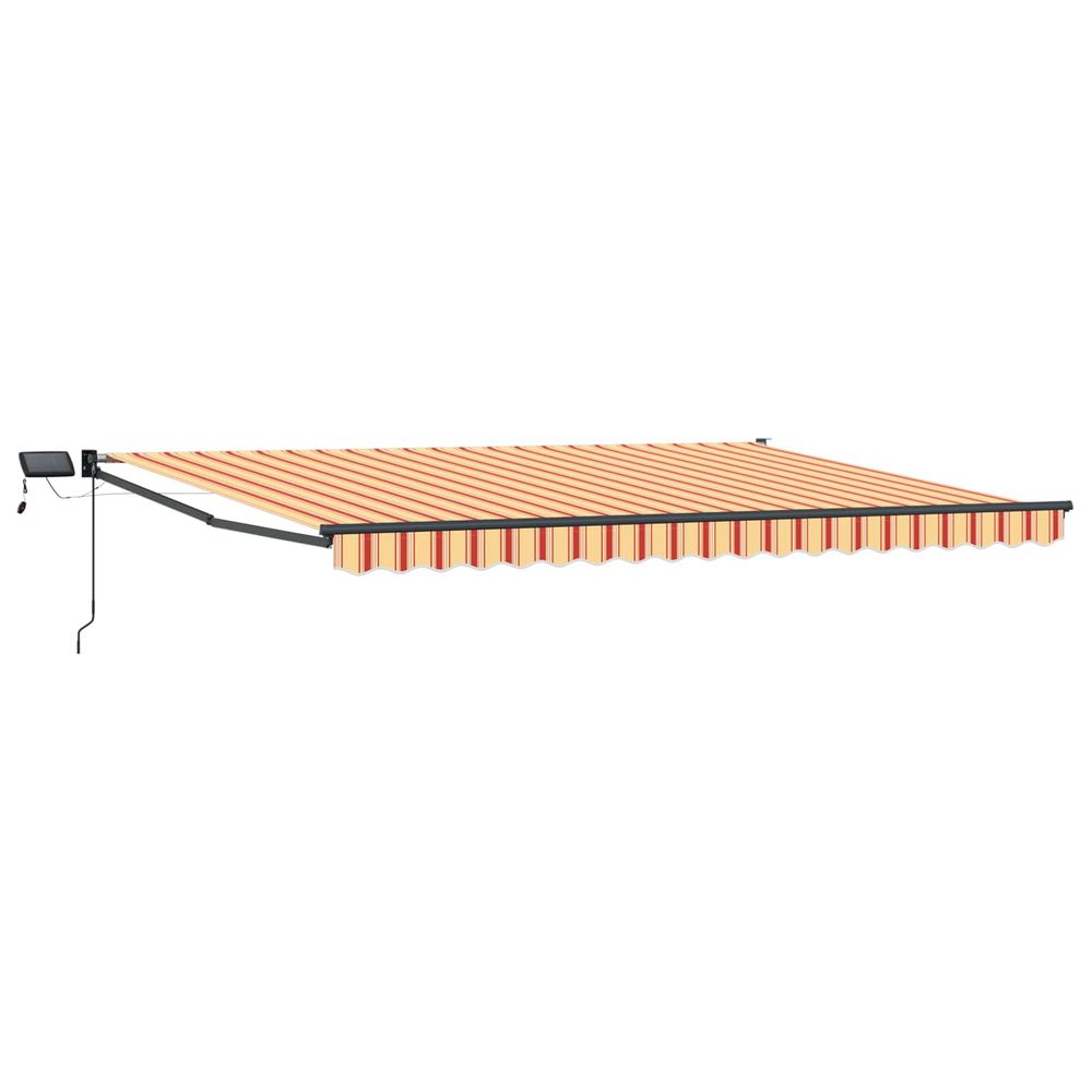 Store rétractable manuel avec leds multicolore 5 x 3 m