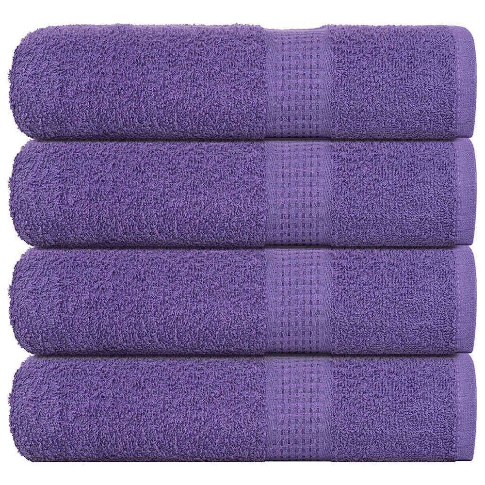 Serviettes de douche frogn 4 pcs violet 70x140 cm 360 g/m²