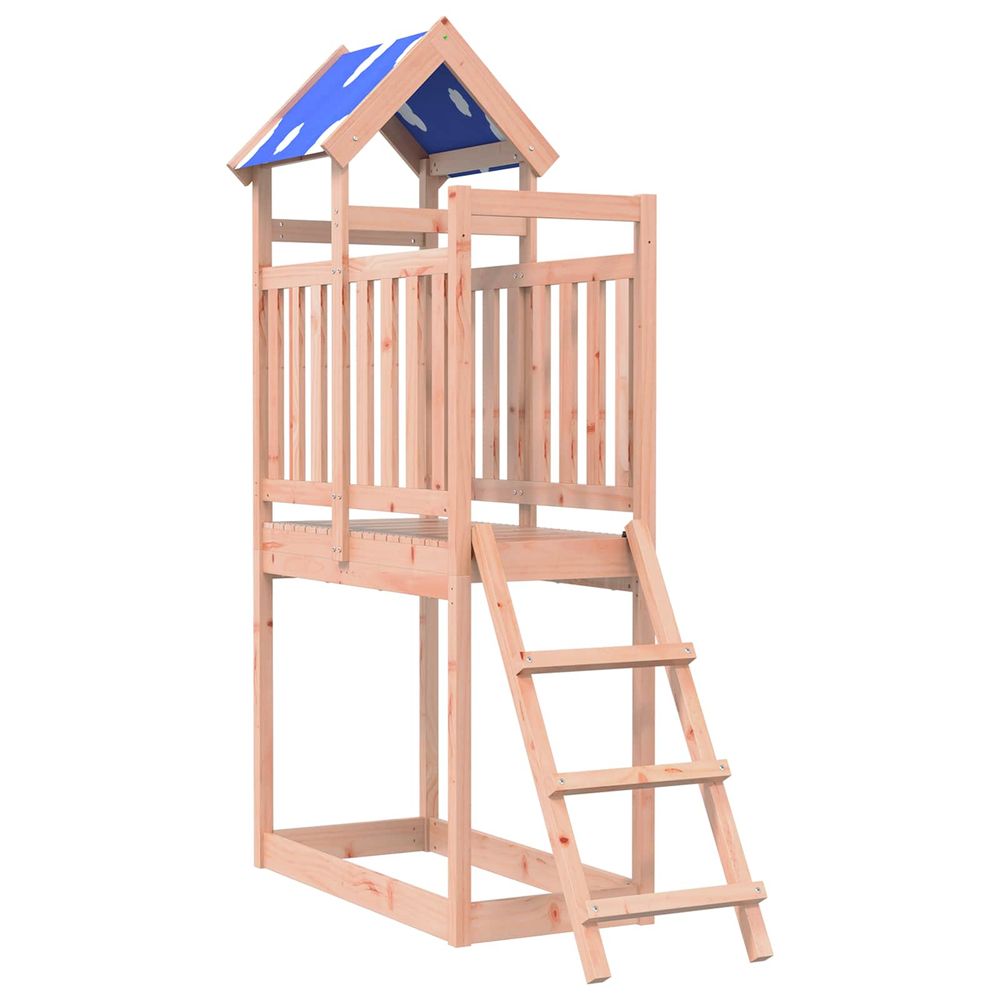 Tour de jeu marron 52,5 x 110,5 x 215 cm bois solide de douglas