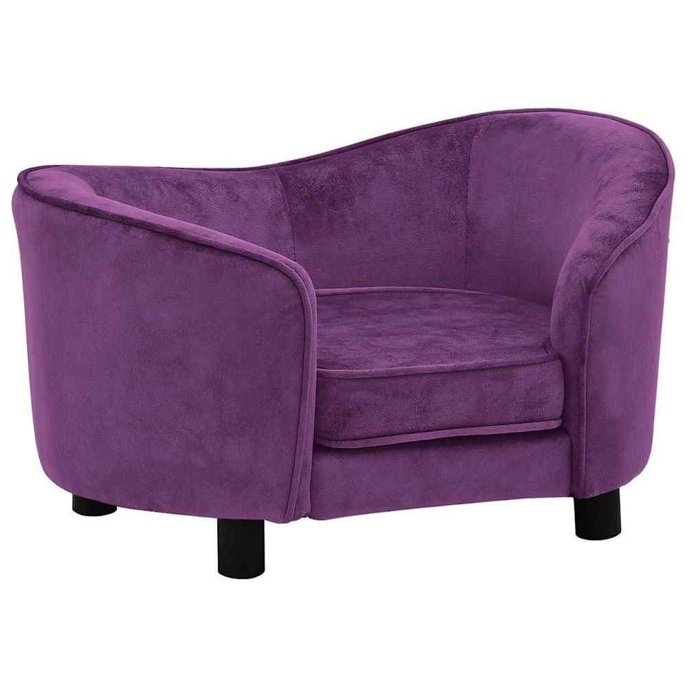 Canapé pour chien bordeaux 69x49x40 cm peluche