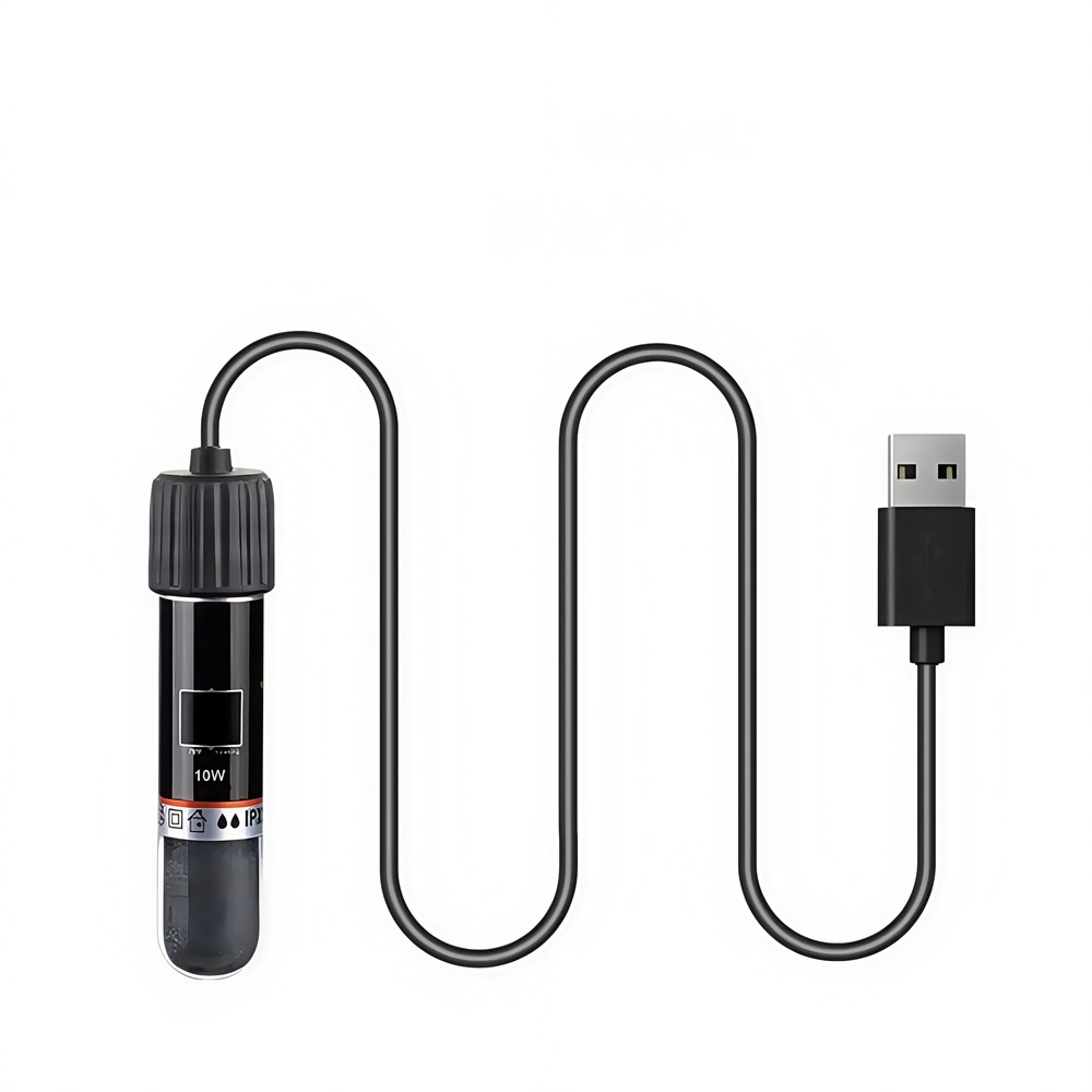 Mini tige chauffante pour aquarium - 28c auto - écoénergétique, micro usb thermostat