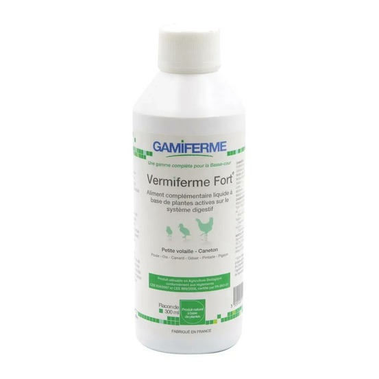 Vermiferme fort complément alimentaire volaille 300 ml gamiferme