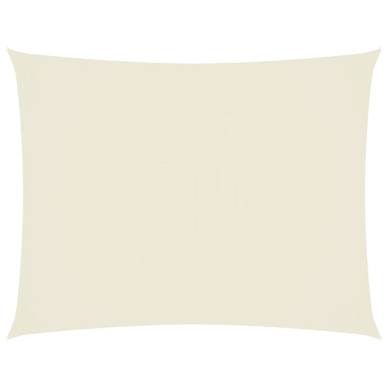 Voile de parasol tissu oxford rectangulaire 2x3,5 m crème