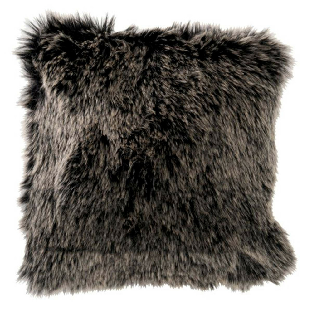 Coussin imitation fourrure 