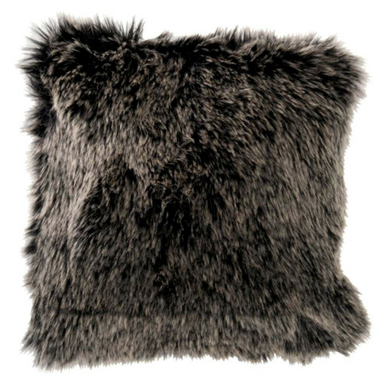Coussin imitation fourrure