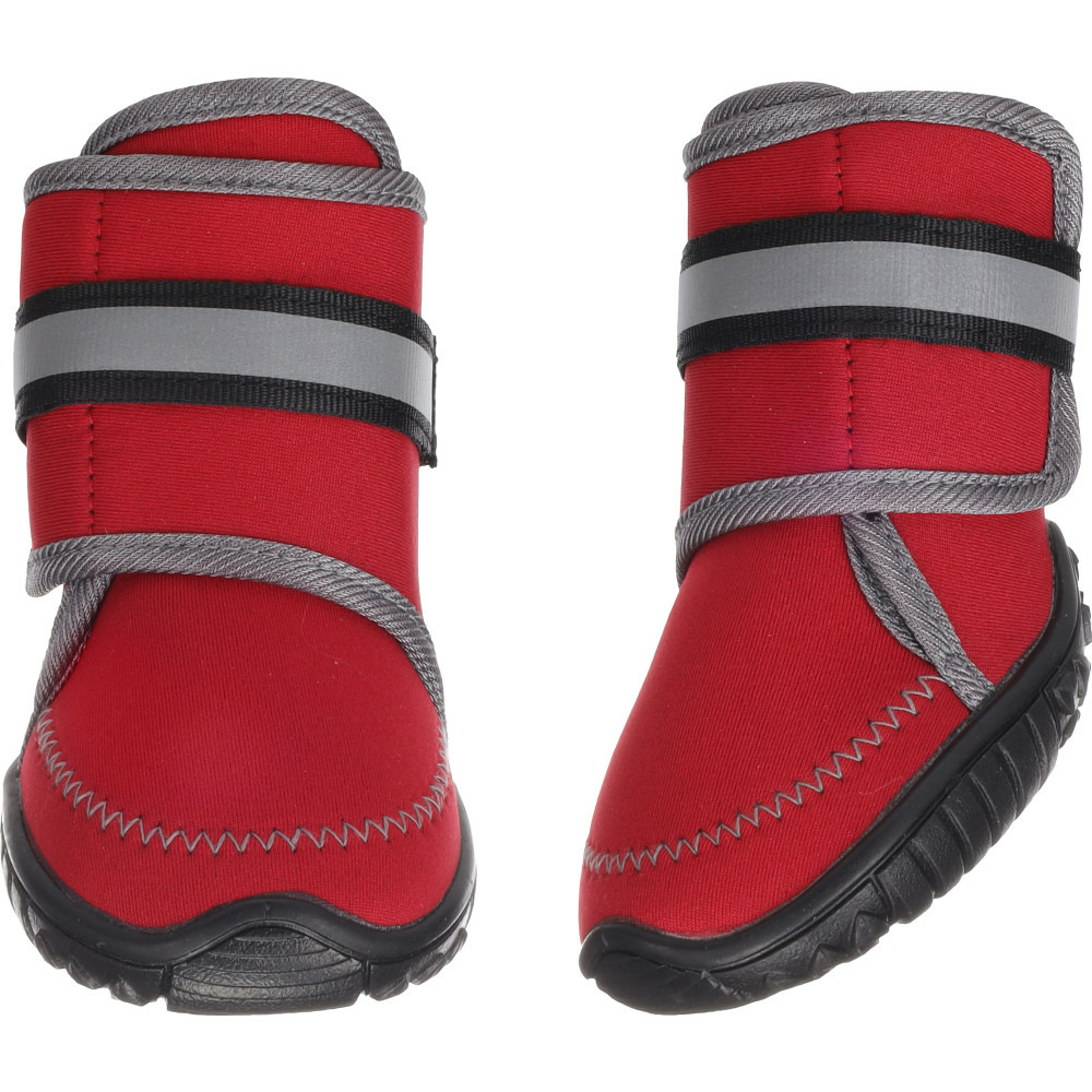 Chaussures kajan rouge xl 9.3 x 7.5 cm. 2 pièces pour chien