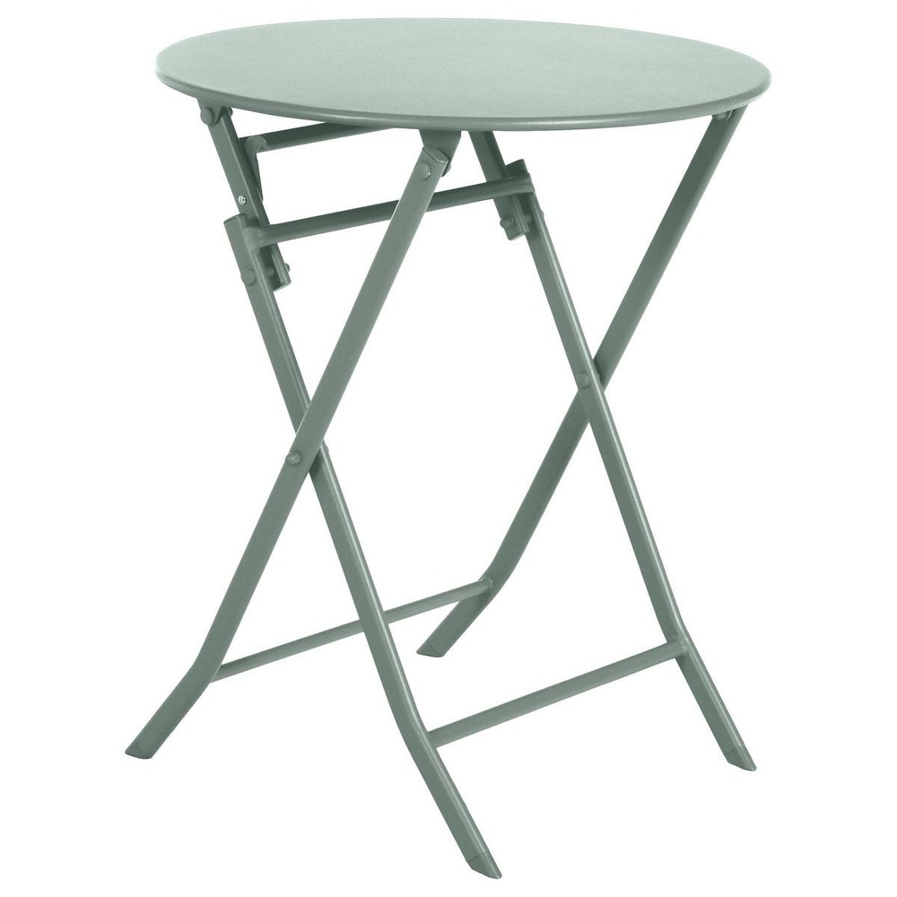Table de jardin pliante ronde greensboro vert olive