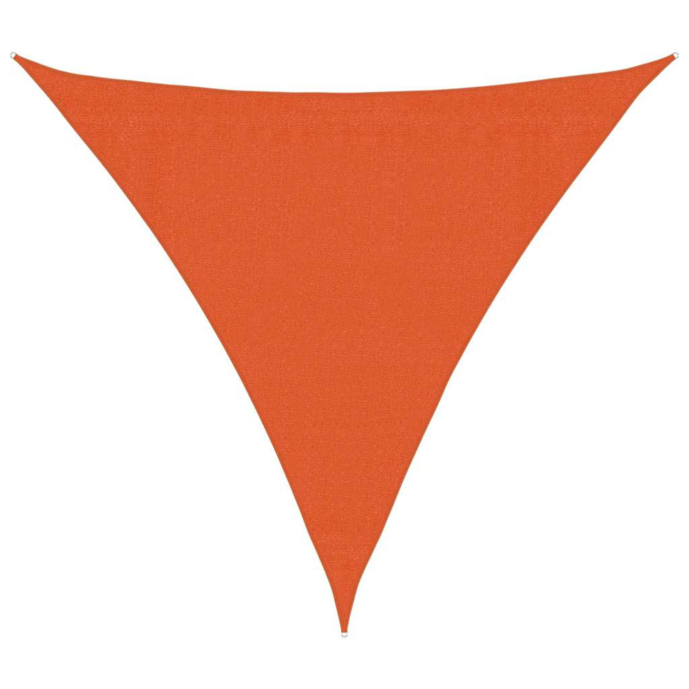 Voile d'ombrage 160 g/m² triangulaire orange 3,6x3,6x3,6 m pehd