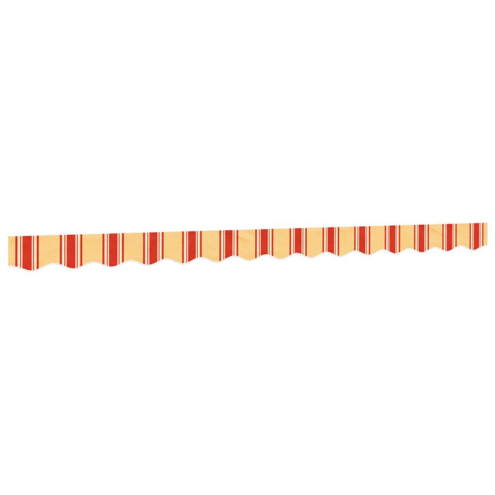 Tissu de remplacement de cantonnière d’auvent jaune orange 350 cm