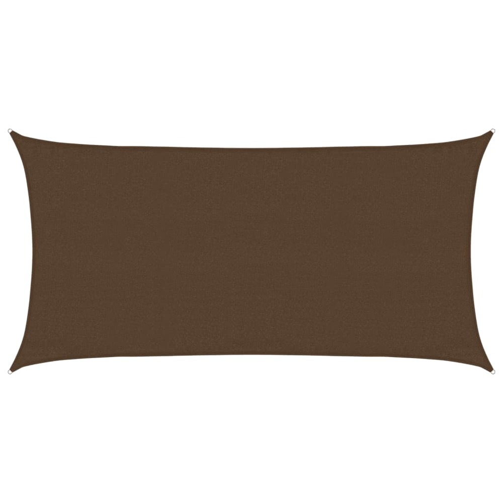 Voile d'ombrage 160 g/m² marron 3x6 m pehd