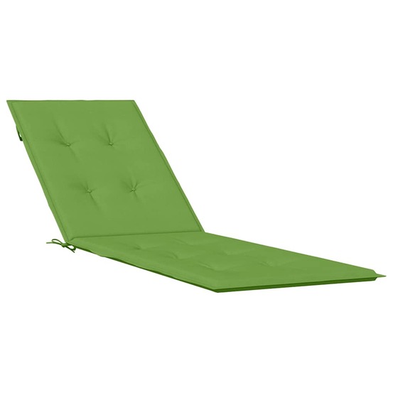 Coussin de chaise longue vert mélangé (75+105) x 50 x 4 cm tissu
