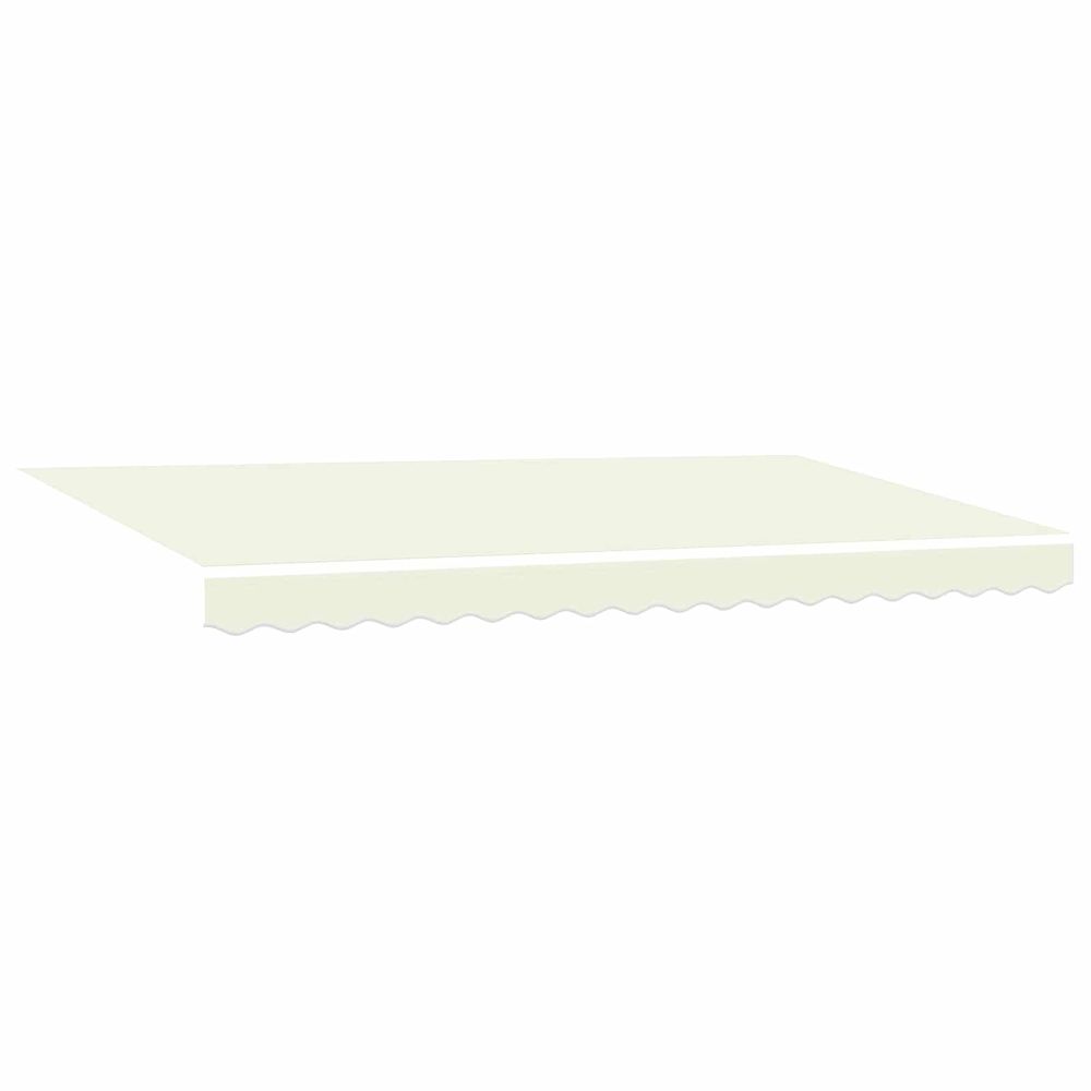 Auvent rétractable crème 350 x 200 cm tissu